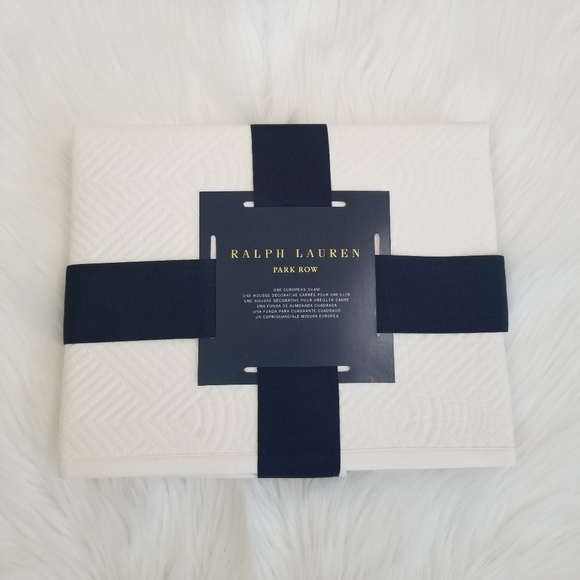 Ralph Lauren Park Row Elysia Euro Sham Cream New - Picture 1 of 9